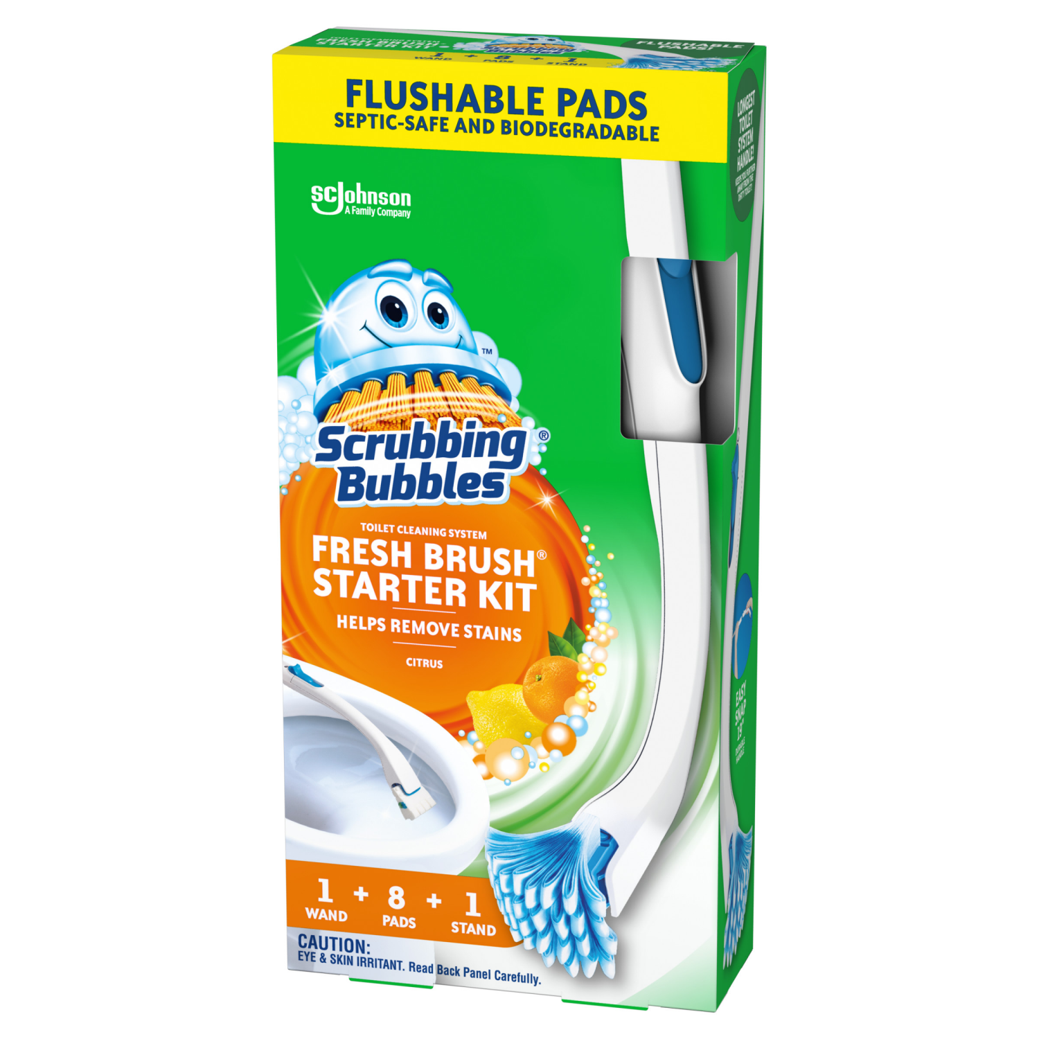 slide 6 of 8, Scrubbing Bubbles Citrus Starter Kit 1 ea, 1 ct