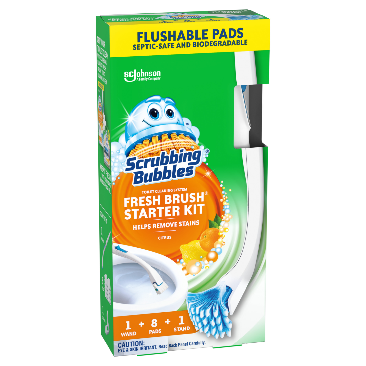 slide 2 of 8, Scrubbing Bubbles Citrus Starter Kit 1 ea, 1 ct