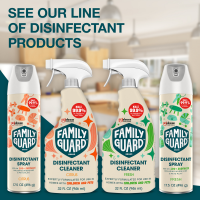 slide 21 of 29, FamilyGuard Brand Disinfectant Cleaner, 32 oz , Citrus, Multisurface Trigger Spray, 32 oz