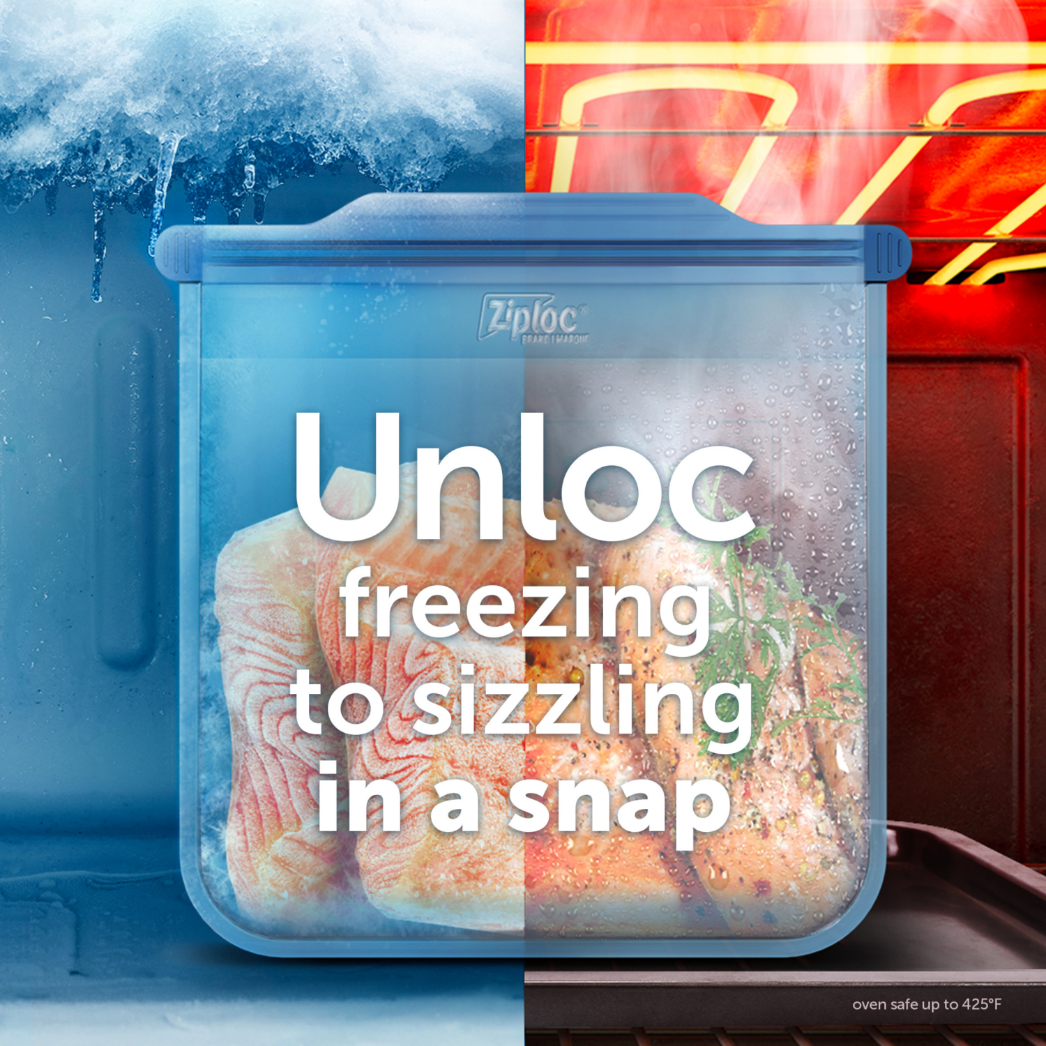 slide 4 of 8, Ziploc Endurables™ Medium Pouch, 2 cups, 16 fl oz, Reusable Silicone, From Freezer, to Oven, to Table, 1 ct