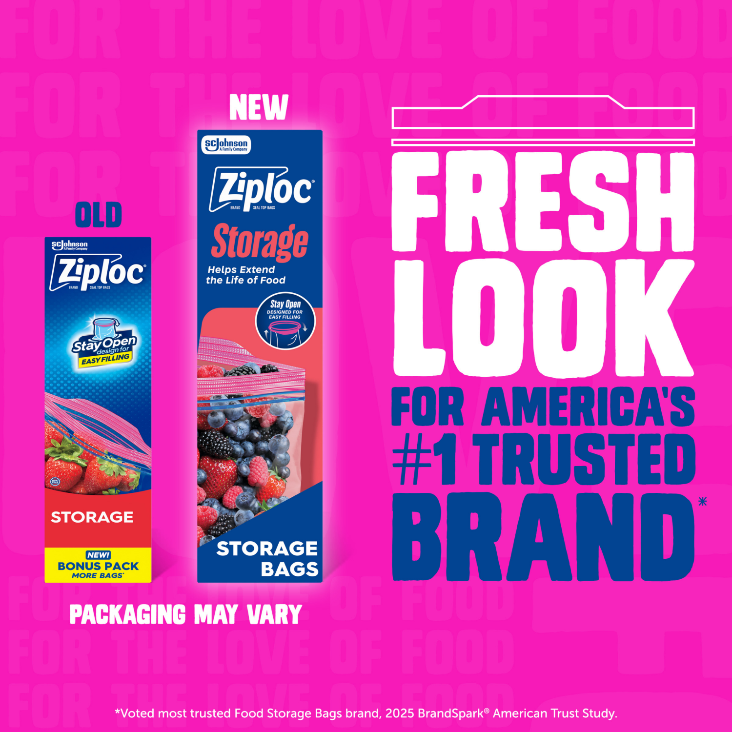 slide 4 of 8, Ziploc Brand Storage Bags with Stay Open Design, Gallon, 81 Count, Patented Stand-up Bottom, Easy to Fill Food Storage Bags, Unloc a Free Set of Hands in the Kitchen, Microwave Safe, BPA Free, 81 ct