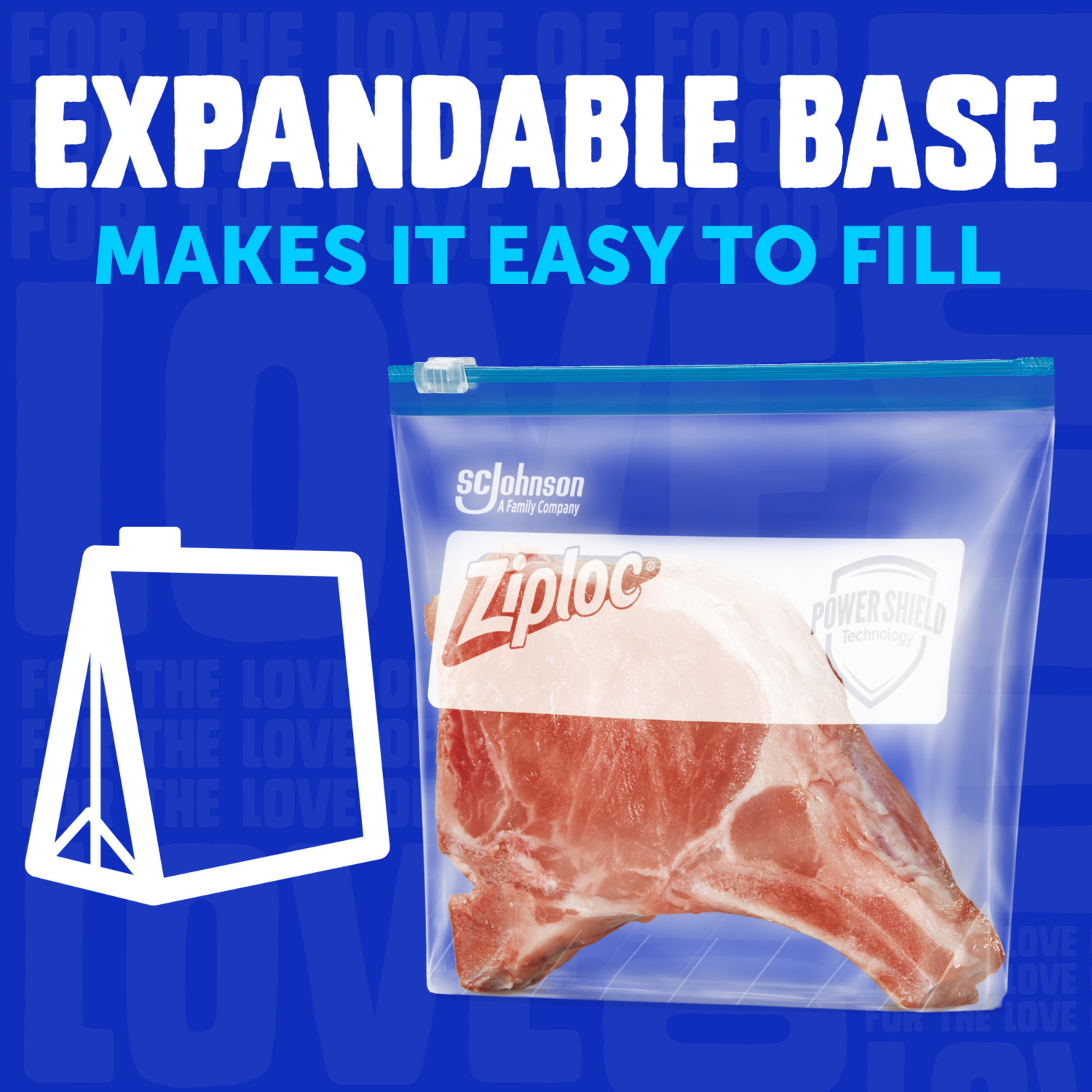 slide 6 of 8, Ziploc Brand Quart Freezer Slider Bags, Power Shield™ Technology for More Durability, 34 count, 34 ct