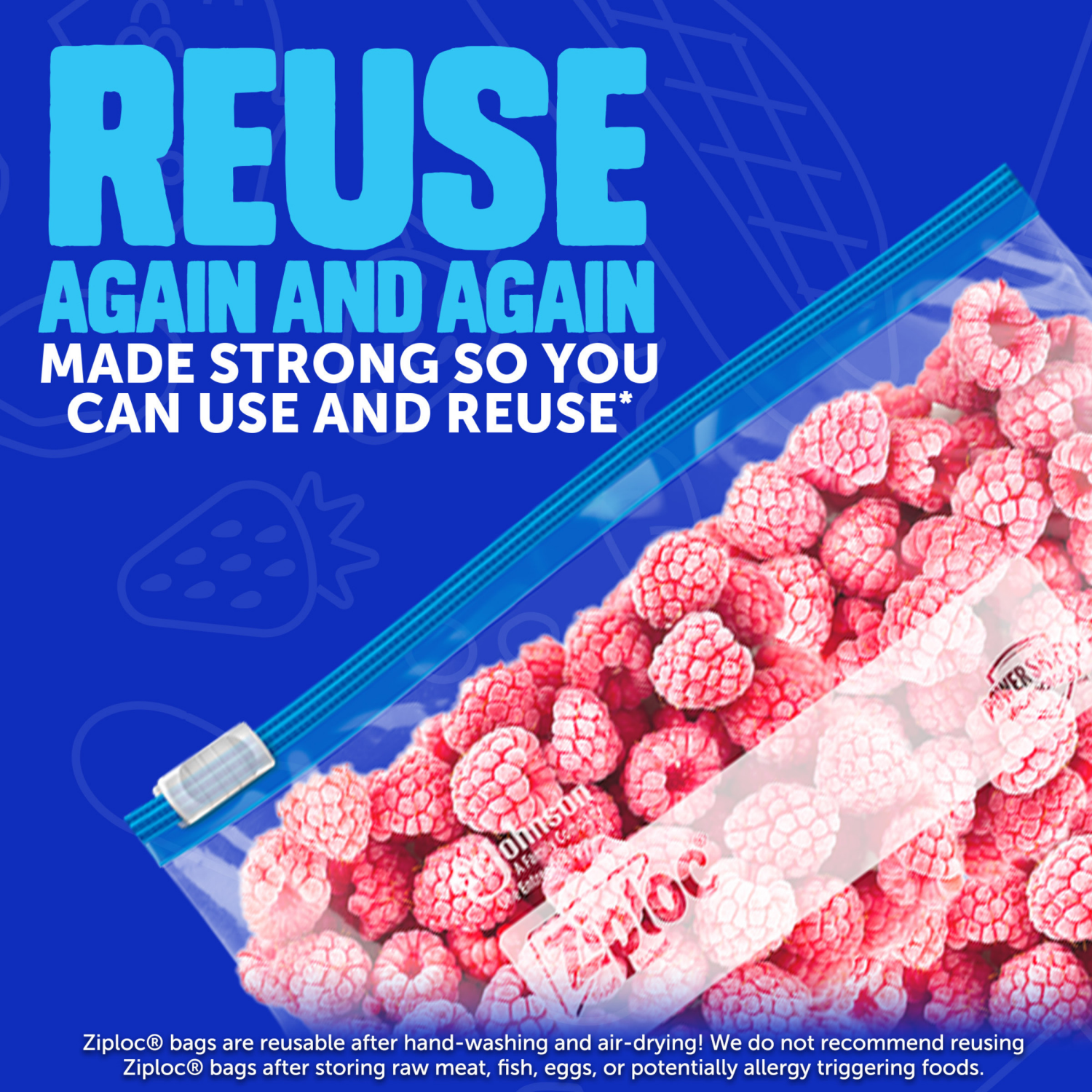 slide 7 of 8, Ziploc Brand Quart Freezer Slider Bags, Power Shield™ Technology for More Durability, 34 count, 34 ct