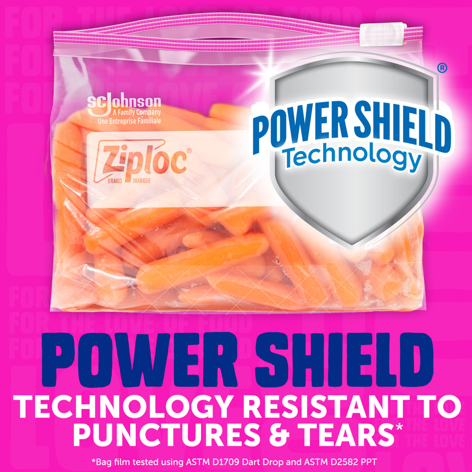 slide 5 of 8, Ziploc Storage Bags, Reusable Gallon Size Slider Bags, Power Shield Technology, 68 Count, 68 ct