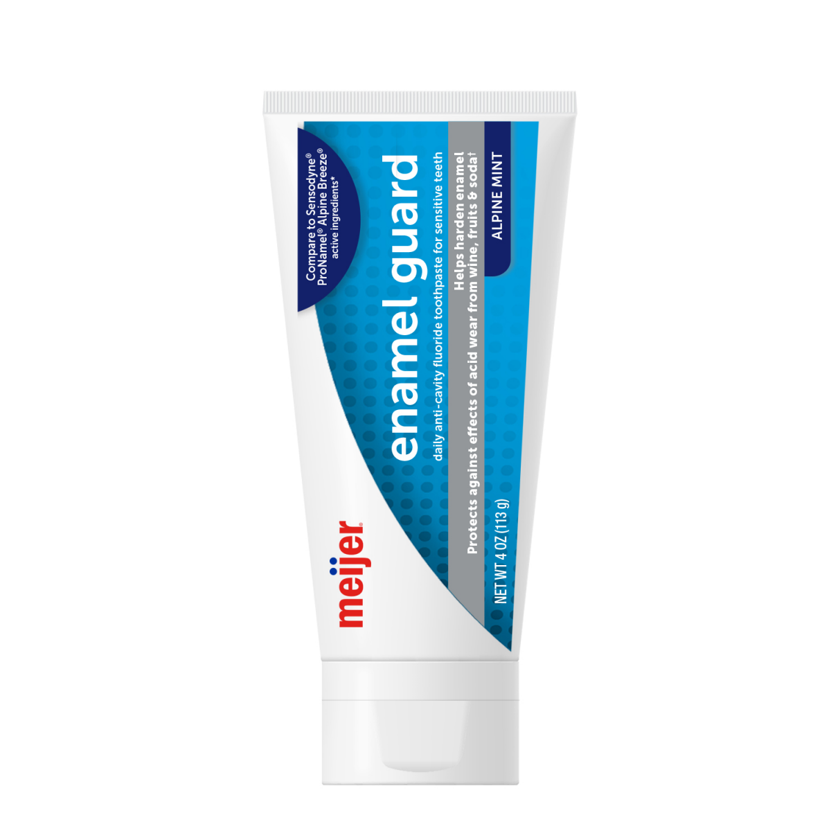 slide 1 of 9, Meijer Enamel Guard Toothpaste, Alpine Mint, 4 oz