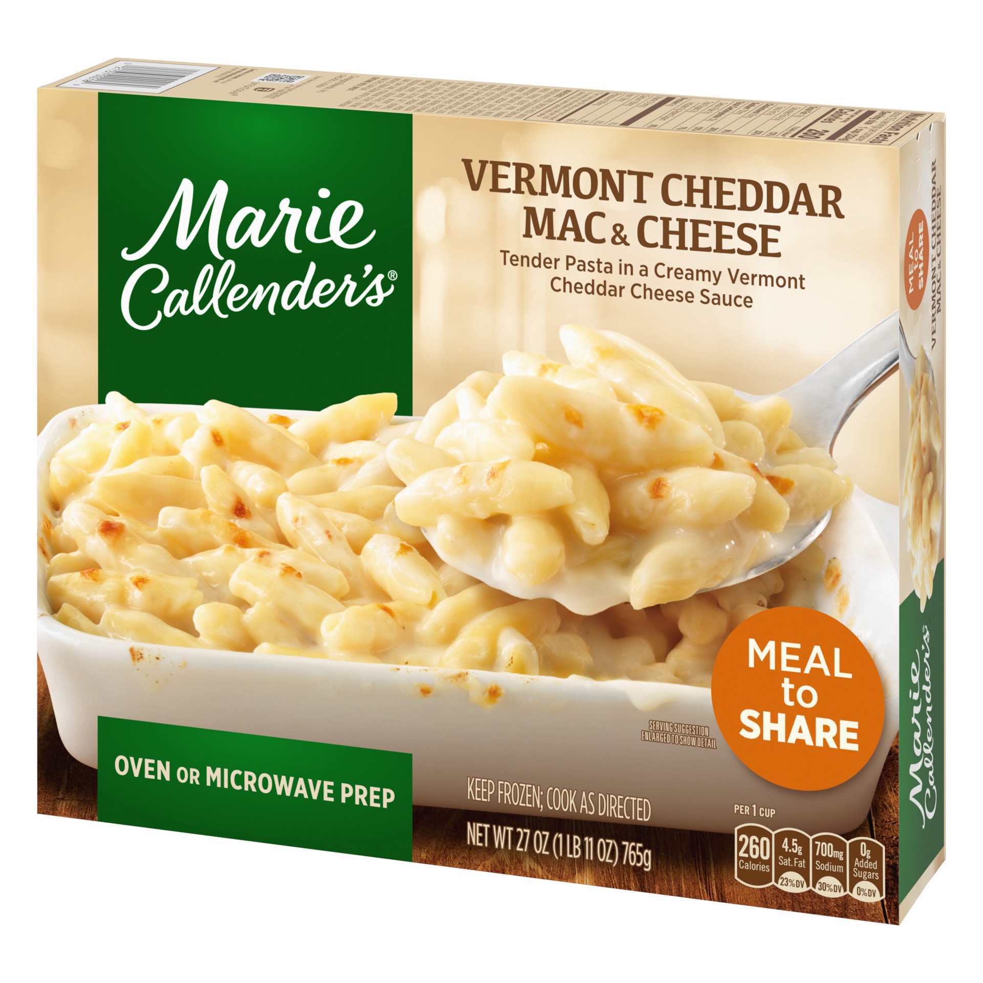 slide 3 of 5, Marie Callender's Vermont White Cheddar Mac & Cheese 27 oz, 27 oz