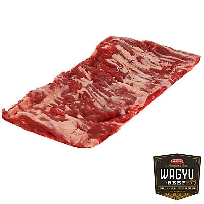 slide 1 of 1, H-E-B American Kobe Beef Inside Skirt Steak Skinless, 1 ct