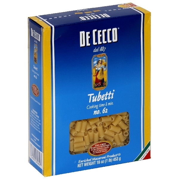 slide 1 of 1, De Cecco Tubetti, 16 oz