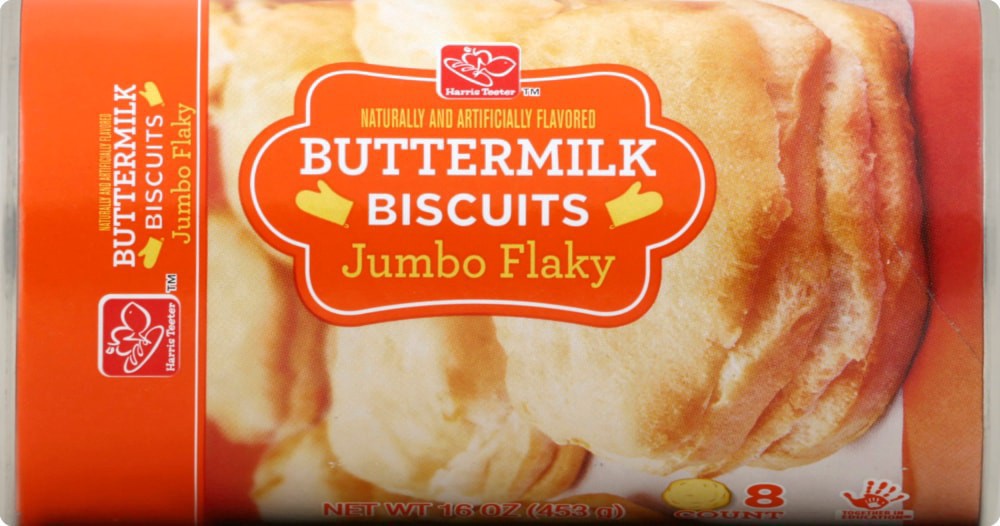 slide 1 of 1, Harris Teeter™ Jumbo Flaky Buttermilk Biscuits, 8 ct; 16 oz