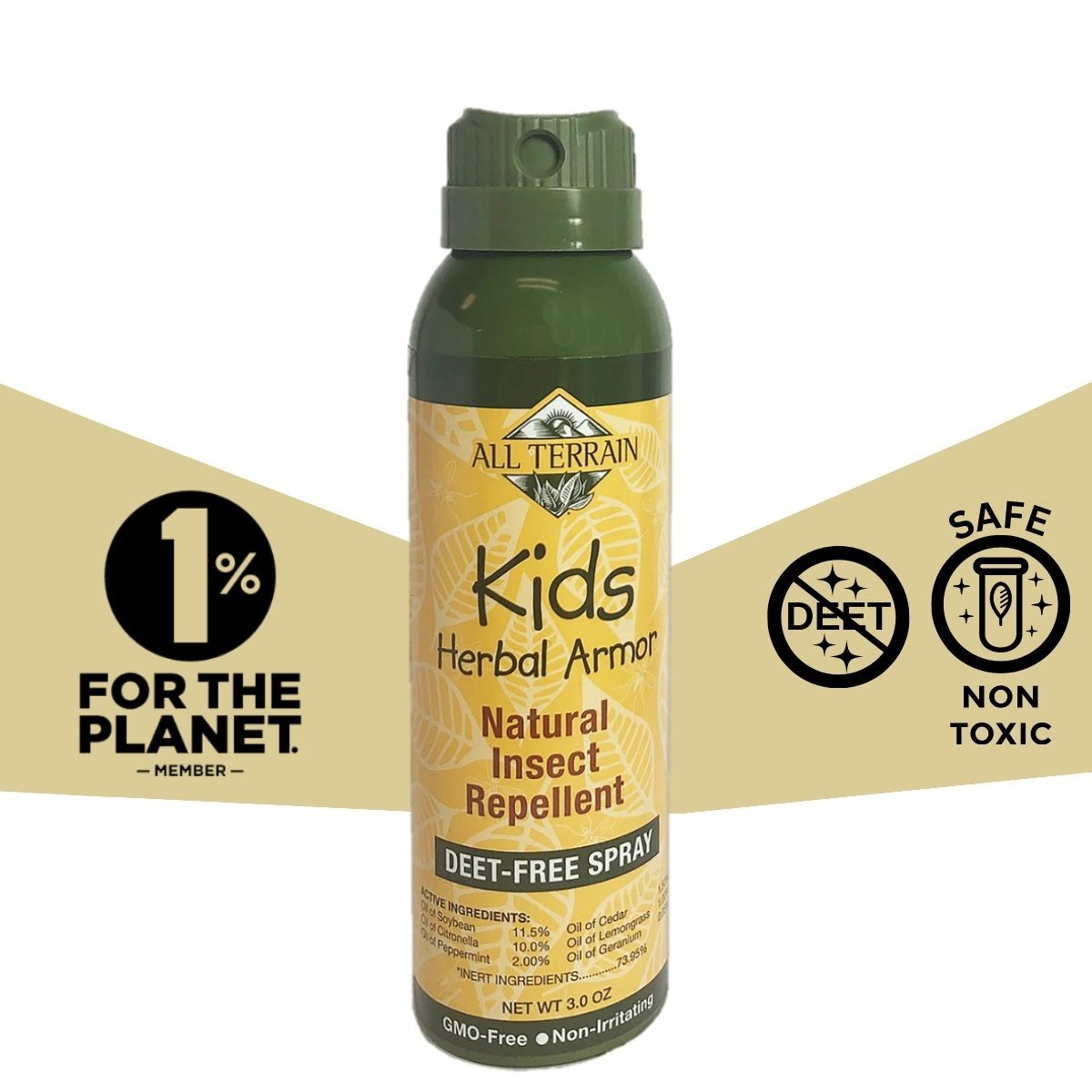 slide 1 of 9, All Terrain Kids Herbal Armor Insect Repellent Spray, 3 oz