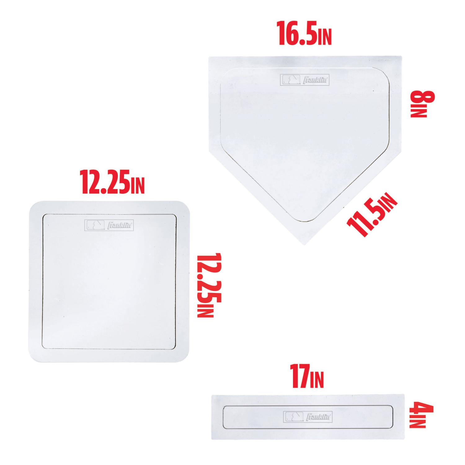 slide 4 of 7, Franklin Mlb Throw Down Rubber Base Set, 1 ct