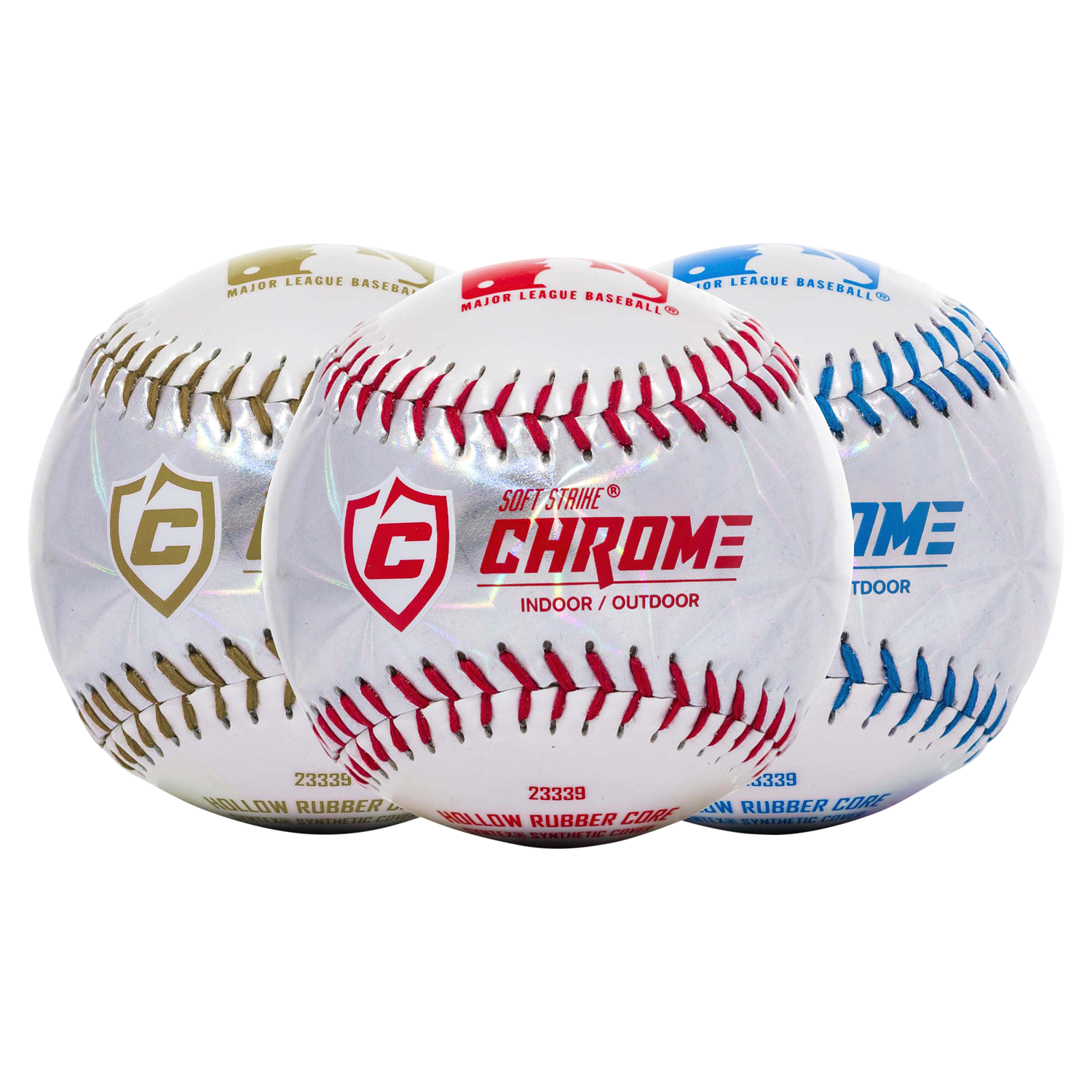 slide 1 of 3, Franklin MLB Soft Strike Chrome Tee Ball, 1 ct