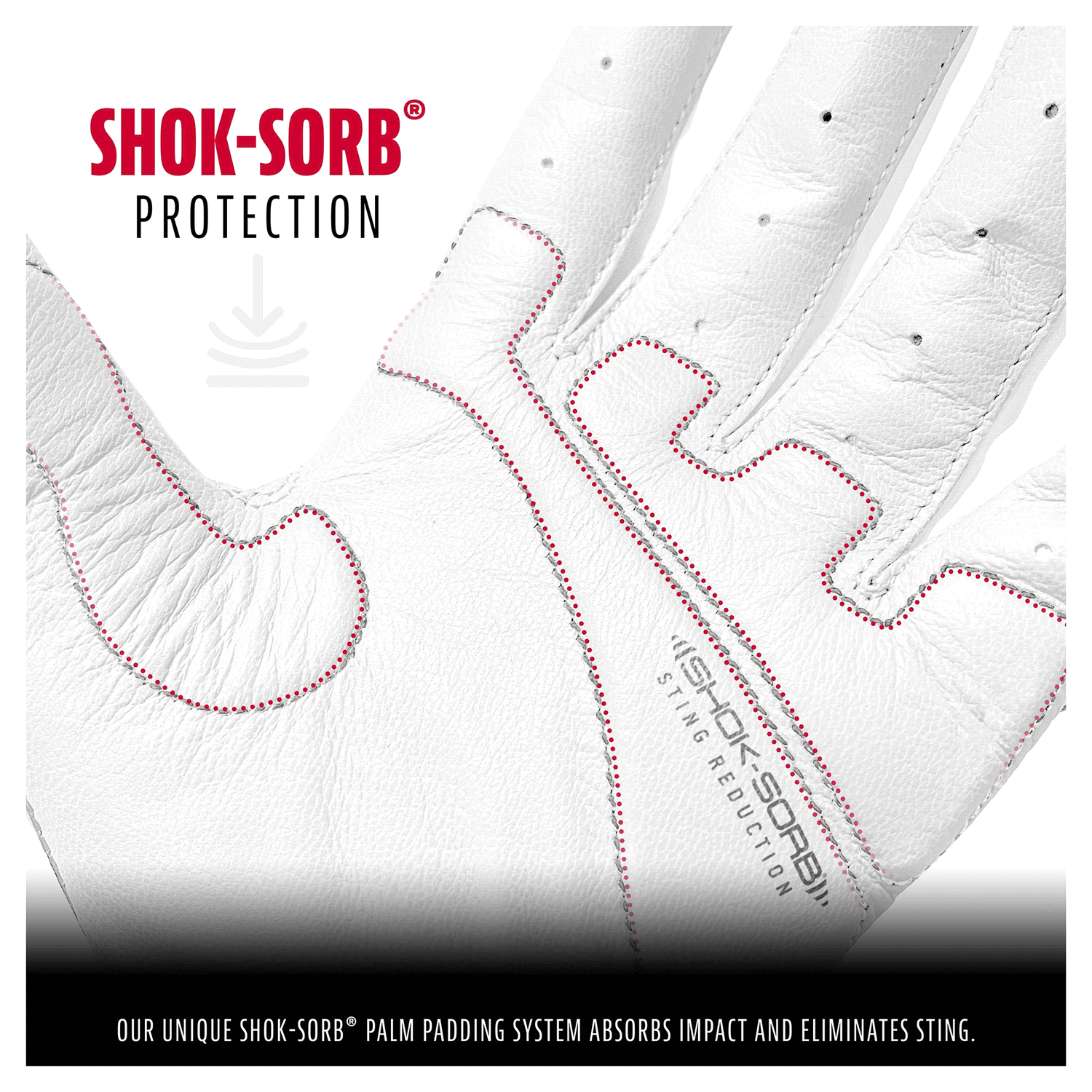 slide 2 of 3, Franklin Shok-Sorb X Adult Chrome Batting Gloves Large 1 ea, 1 ct