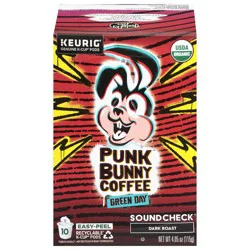 Punk Bunny Coffee Dark Roast Soundcheck Coffee 10 K-Cup Pods