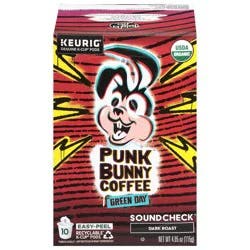 Punk Bunny Coffee Dark Roast Soundcheck Coffee 10 K-Cup Pods