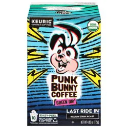 Punk Bunny Coffee Medium Dark Roast Last Ride In Coffee 10 K-Cup Pods