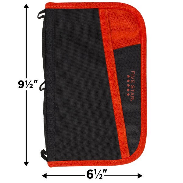 slide 5 of 8, Five Star Multi-pocket Organizational Pouch, 6.5 in x 9.5 in