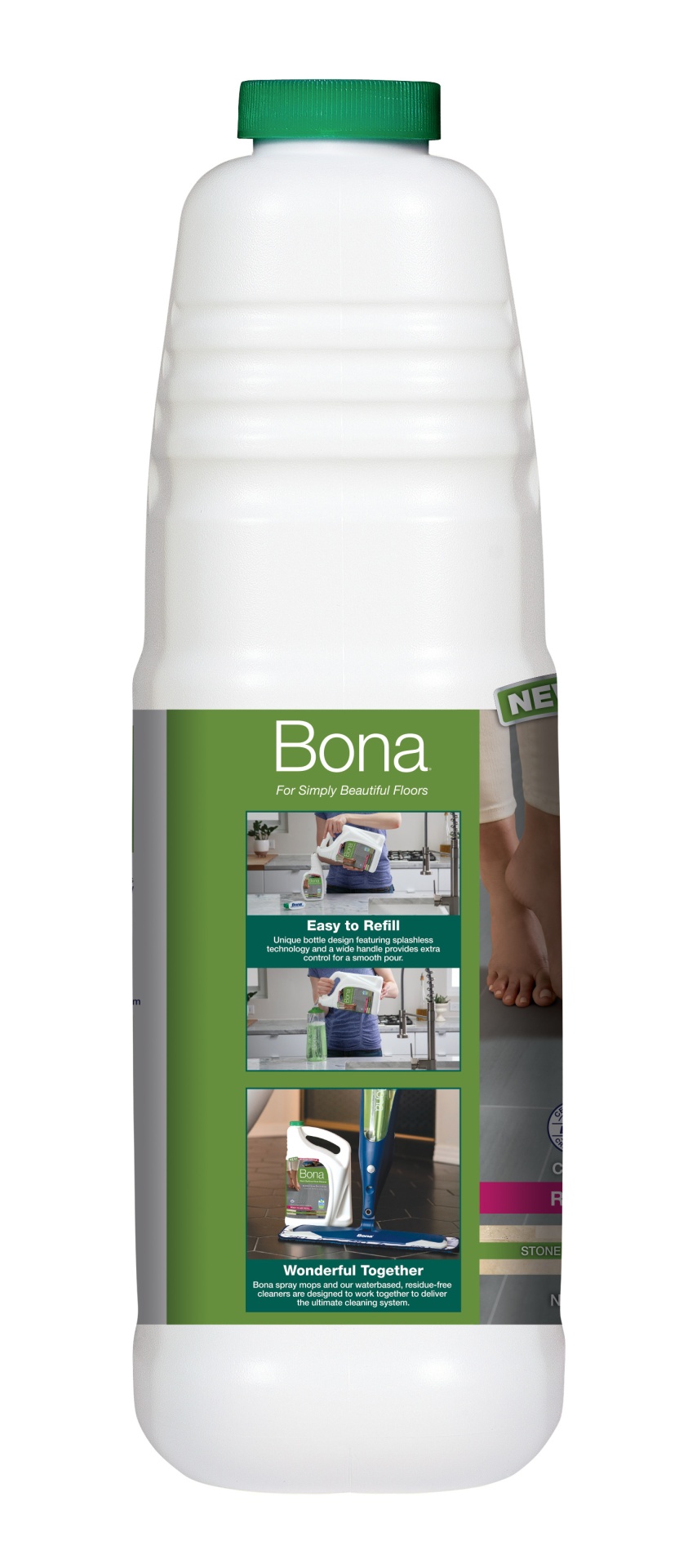 slide 3 of 4, Bona Hard-Surface Floor Cleaner Refill, 64 fl oz