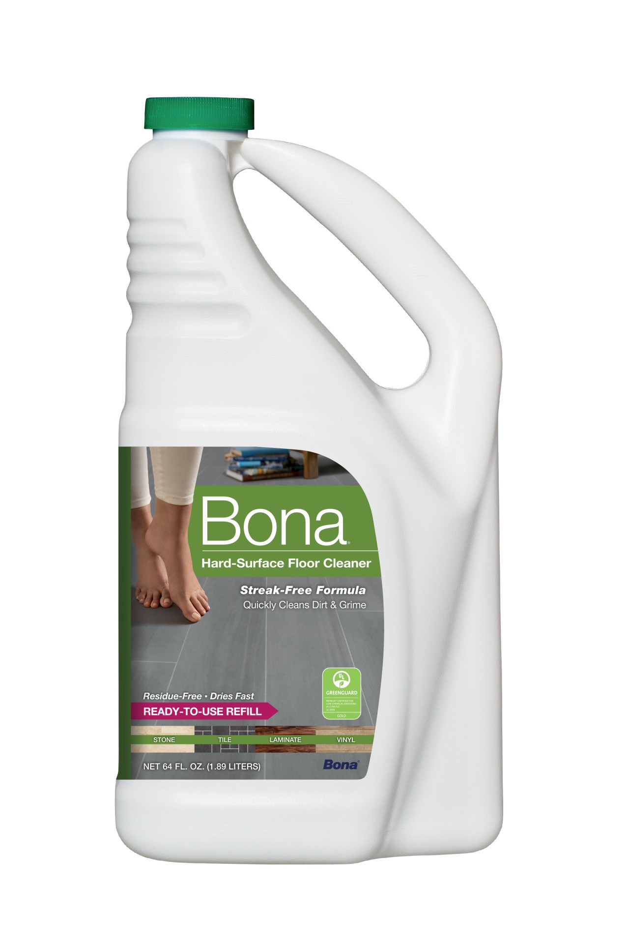 slide 1 of 14, Bona Hard-Surface Floor Cleaner Refill, 64 fl oz