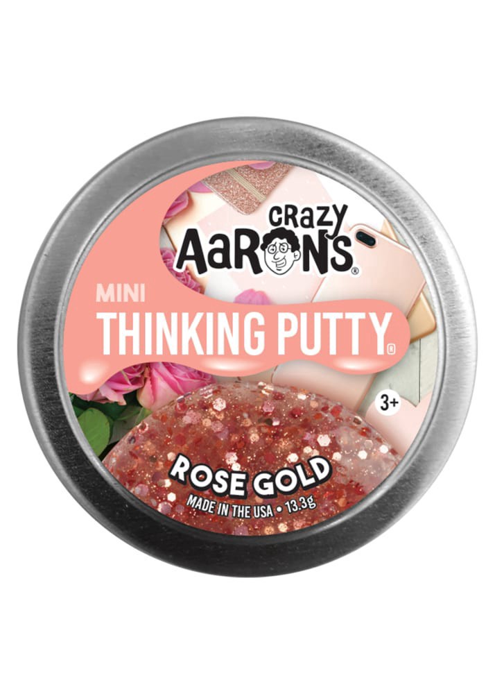 slide 3 of 3, Crazy Aaron's Thinking Putty - Rose Gold, 1 ct