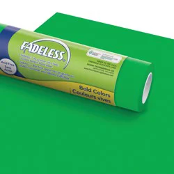 Fadeless Bulletin Board Paper, Fade-Resistant Paper for Classroom Decor, 47.25 in x 12 ft, Apple Green, 1 Roll