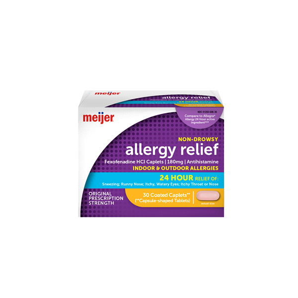 slide 1 of 1, Meijer Allergy Relief 24 Hour, 30 ct