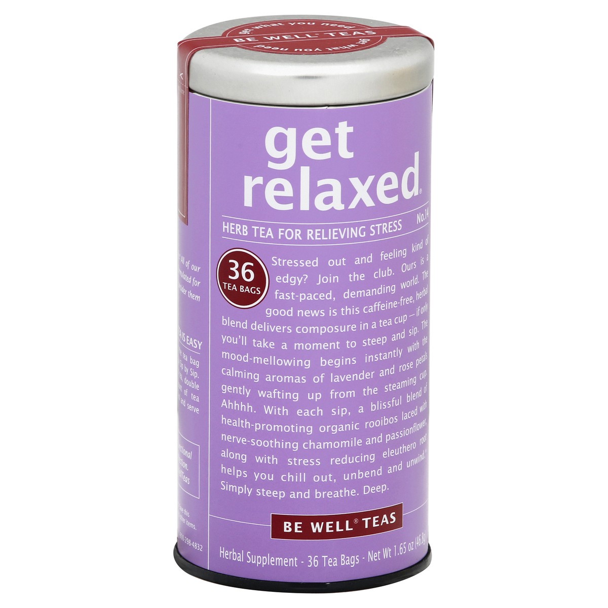 slide 10 of 12, Be Well Bags Get Relaxed Herb Tea - 36 ct, 36 ct