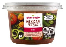 Giant Eagle Salsa, Mexican Style, Hot