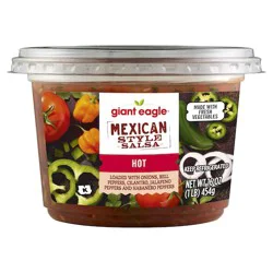 Giant Eagle Salsa, Mexican Style, Hot