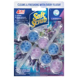 Soft Scrub 4-in-1 Automatic Lavender Toilet Cleaner 2 - 1.76 oz Hangers