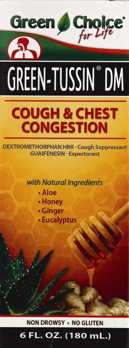 slide 4 of 5, Green Choice for Life Tussin DM 6 oz, 1 ct