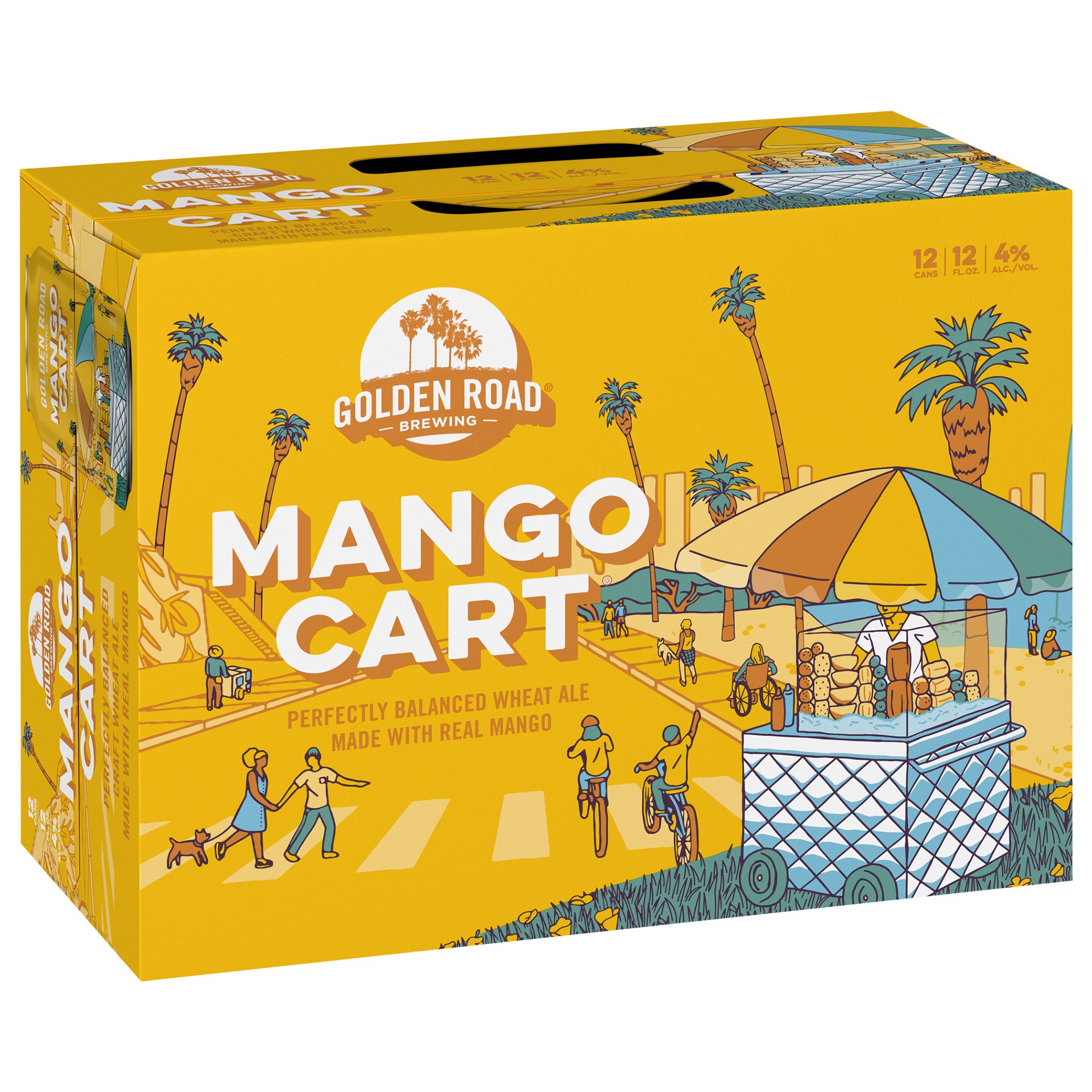 slide 5 of 6, Golden Road Mango Cart Beer 12 - 12 fl oz Cans, 12 ct