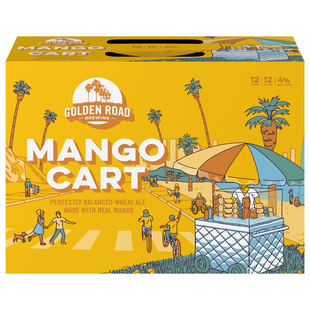 slide 1 of 6, Golden Road Mango Cart Beer 12 - 12 fl oz Cans, 12 ct