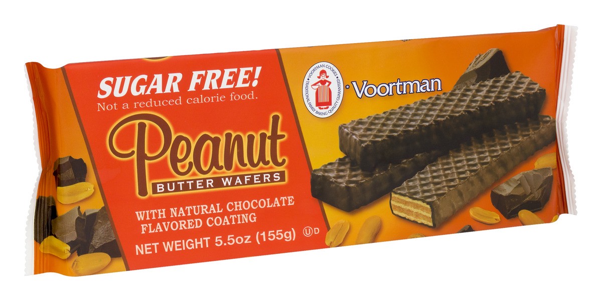 slide 2 of 9, Voortman Bakery Chocolate Coated Peanut Butter Wafers Cookies, 5.5 oz