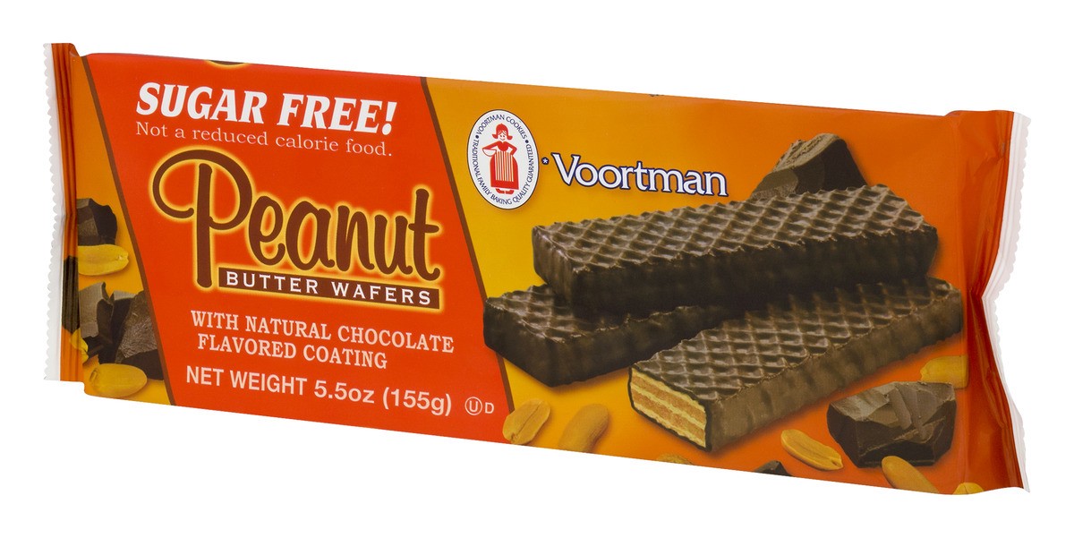 slide 4 of 9, Voortman Bakery Chocolate Coated Peanut Butter Wafers Cookies, 5.5 oz