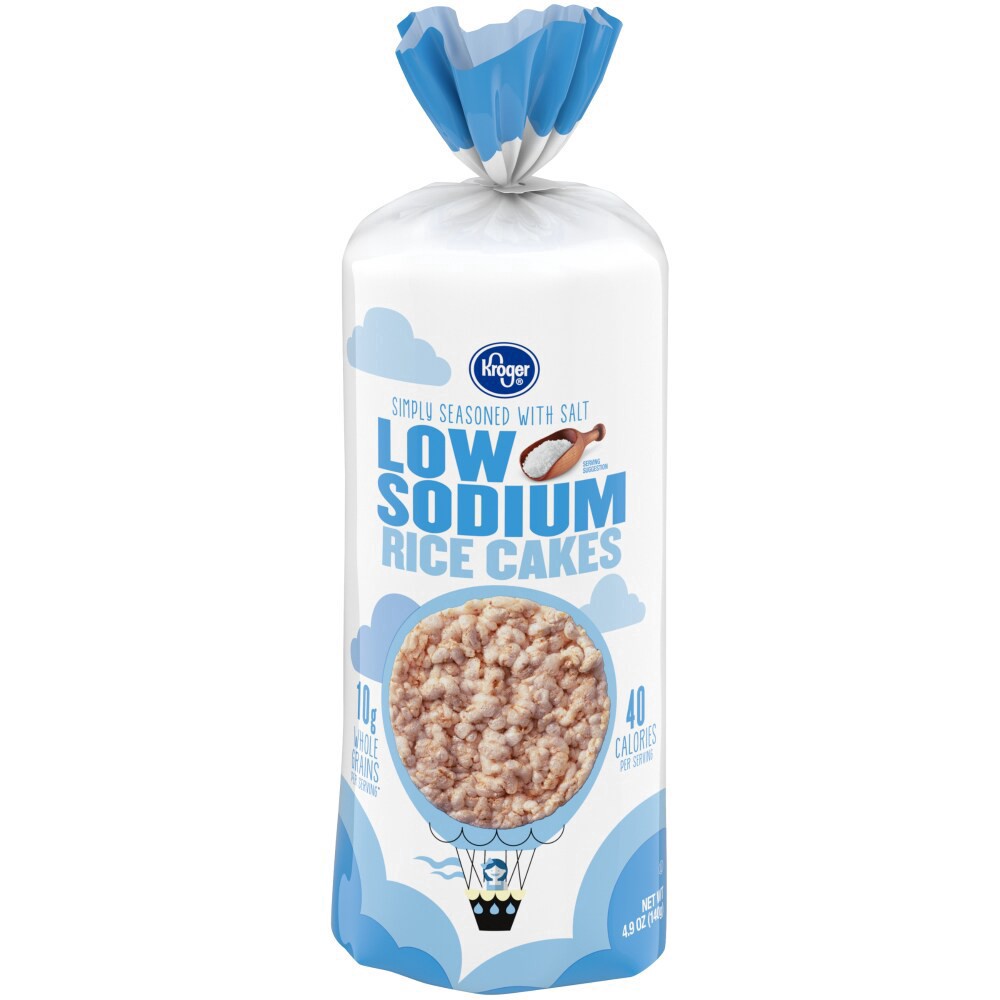 slide 1 of 4, Kroger  Low Sodium Rice Cakes, 4.5 oz