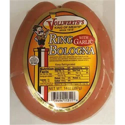 Vollwerth Garlic Ring Bologna, 14 oz.