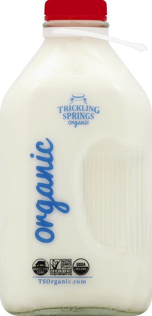 slide 4 of 4, Trickling Springs Creamery Homog Organic Whole Milk, 64 fl oz