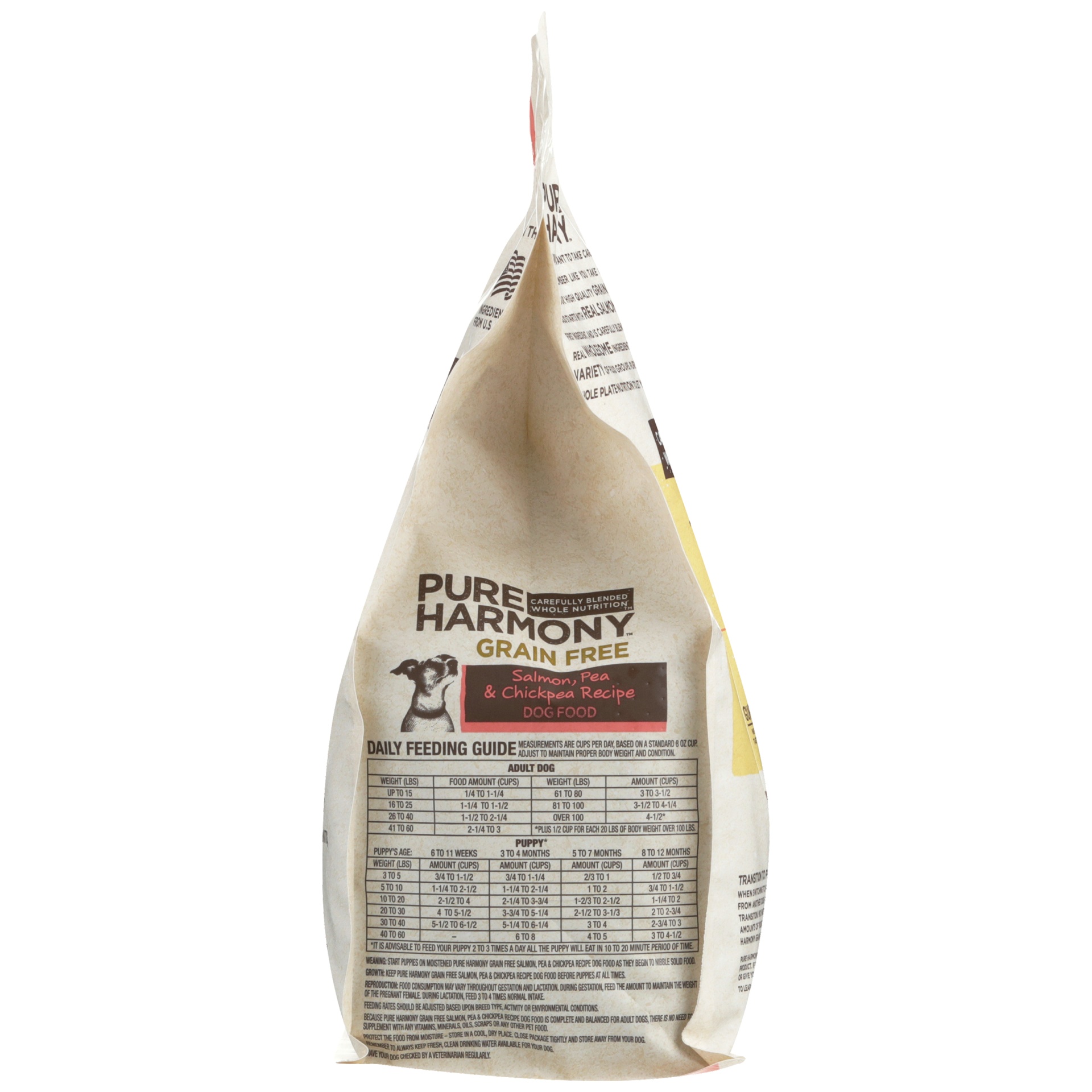 Pure Harmony Grain Free Salmon Pea Chickpea Recipe Dry Dog Food 3.5 lb