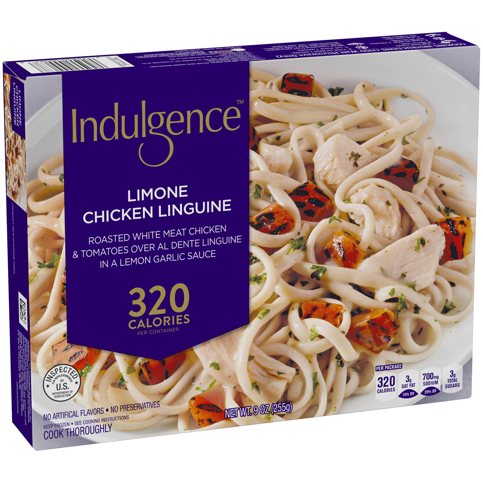 slide 2 of 6, Indulgence Limone Chicken Linguine, 9 oz