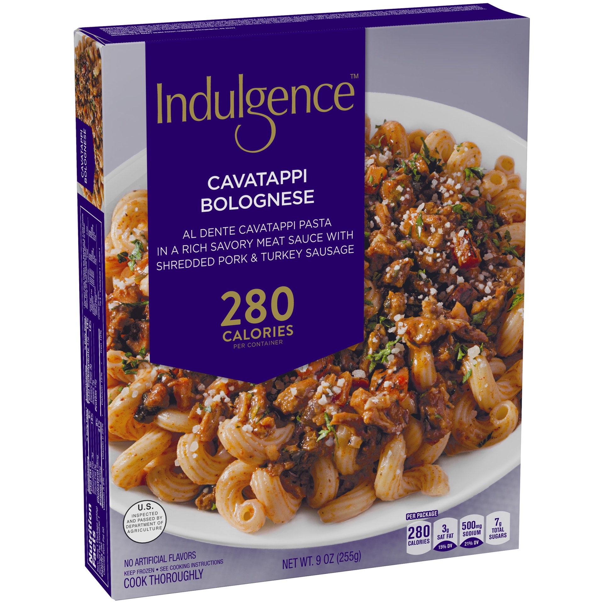 slide 2 of 6, Indulgence Cavatappi Bolognese, 9 oz