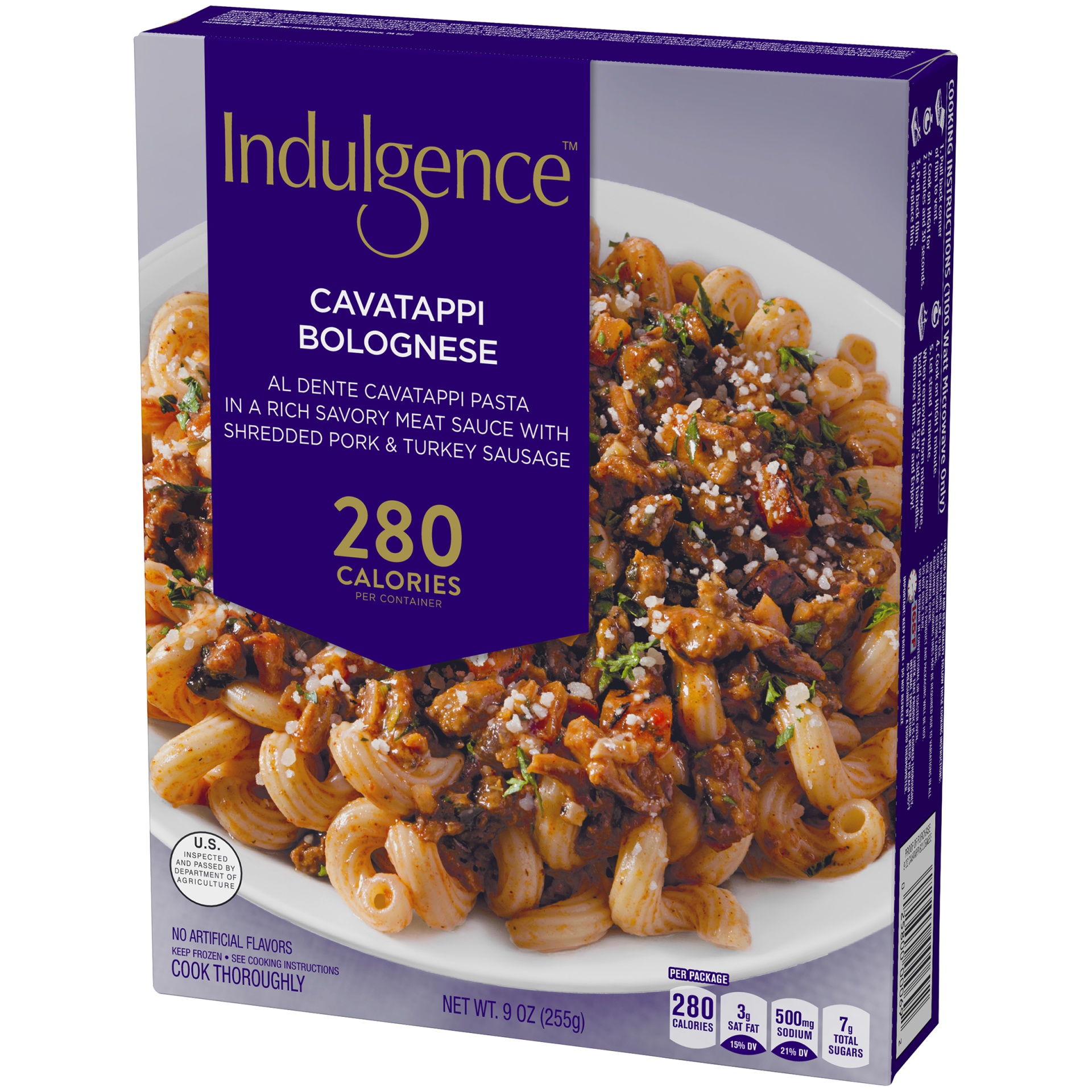 slide 3 of 6, Indulgence Cavatappi Bolognese, 9 oz