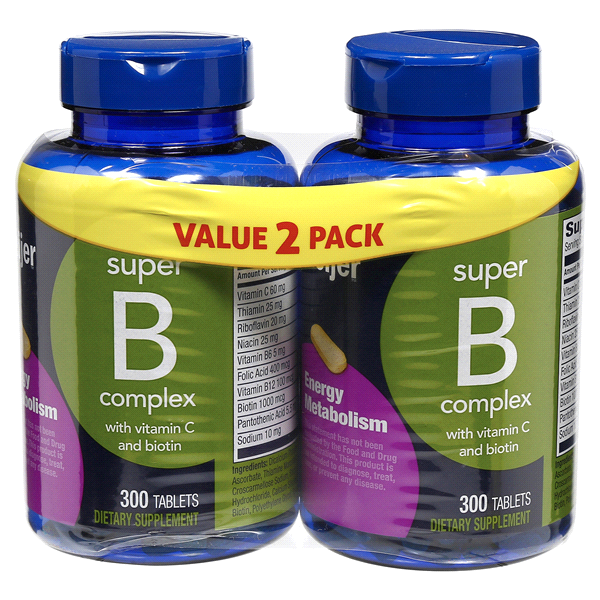 slide 1 of 1, Meijer Super B Complex With Vitamin C and Biotin, Value, 300 ct
