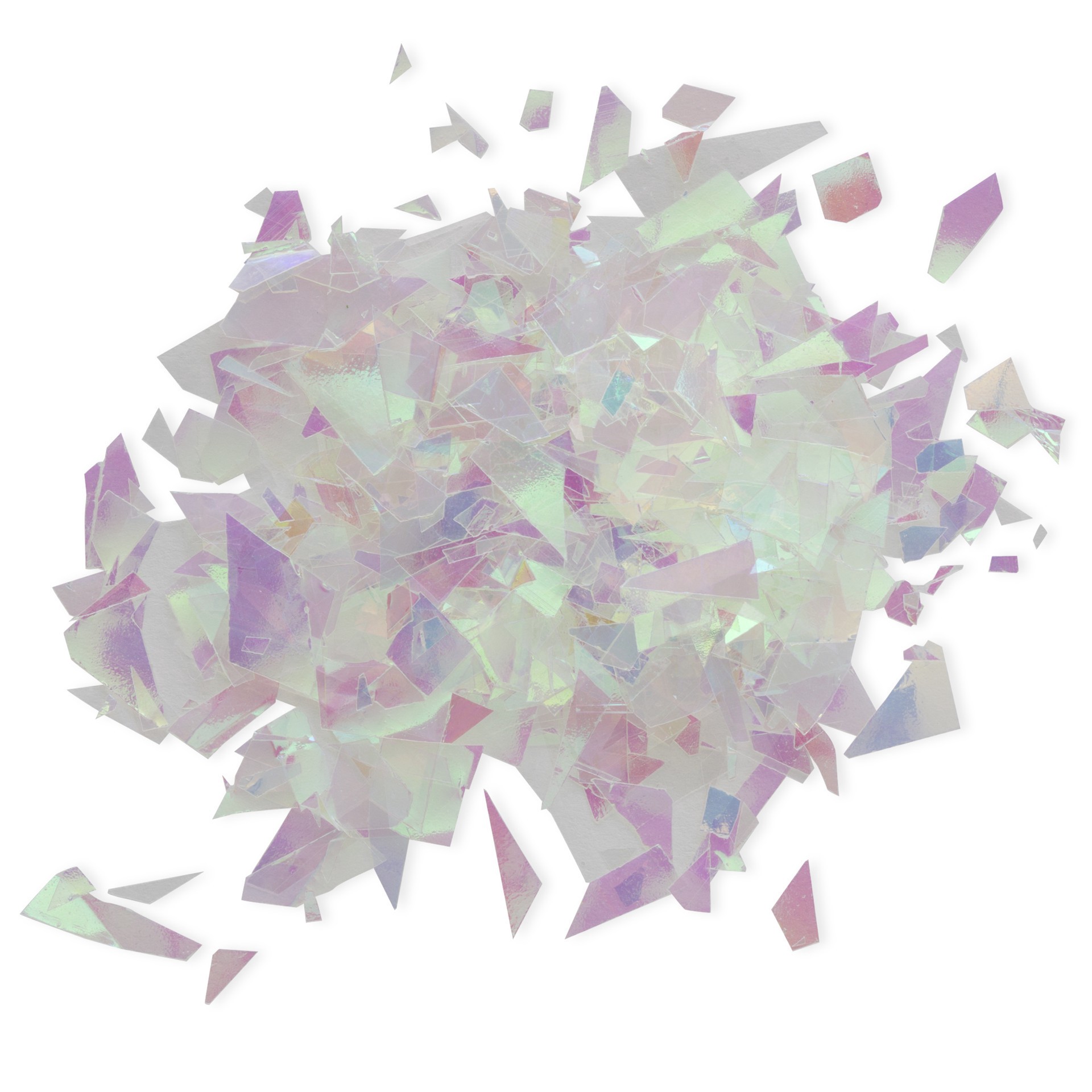 slide 2 of 3, White & Crystal Confetti Glitter By Creatology, 25 gram