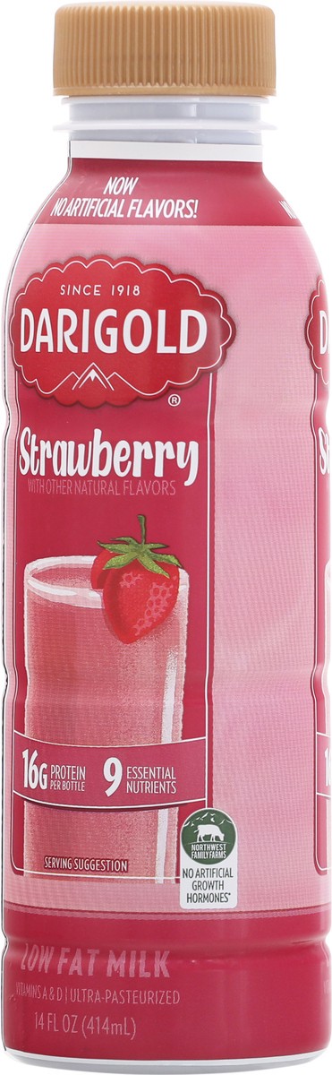 slide 7 of 9, Darigold Low Fat Strawberry Milk 14 fl oz Bottle, 14 fl oz