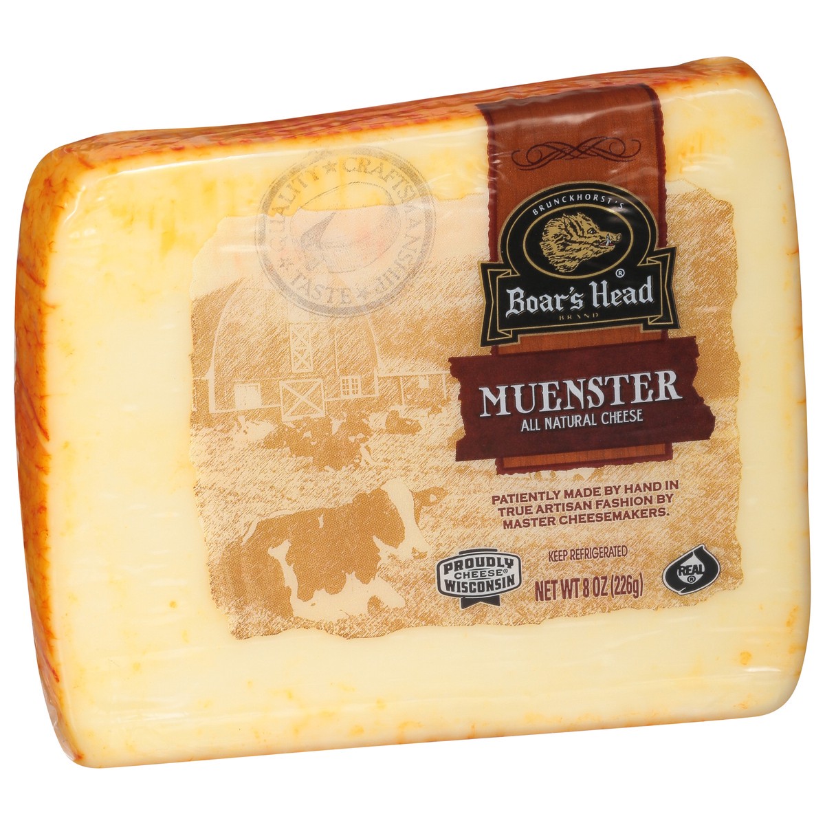 slide 6 of 9, Boar's Head Muenster Cheese, per lb