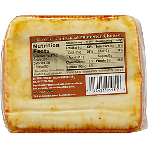 slide 5 of 7, Boar's Head Cheese, Muenster, per lb