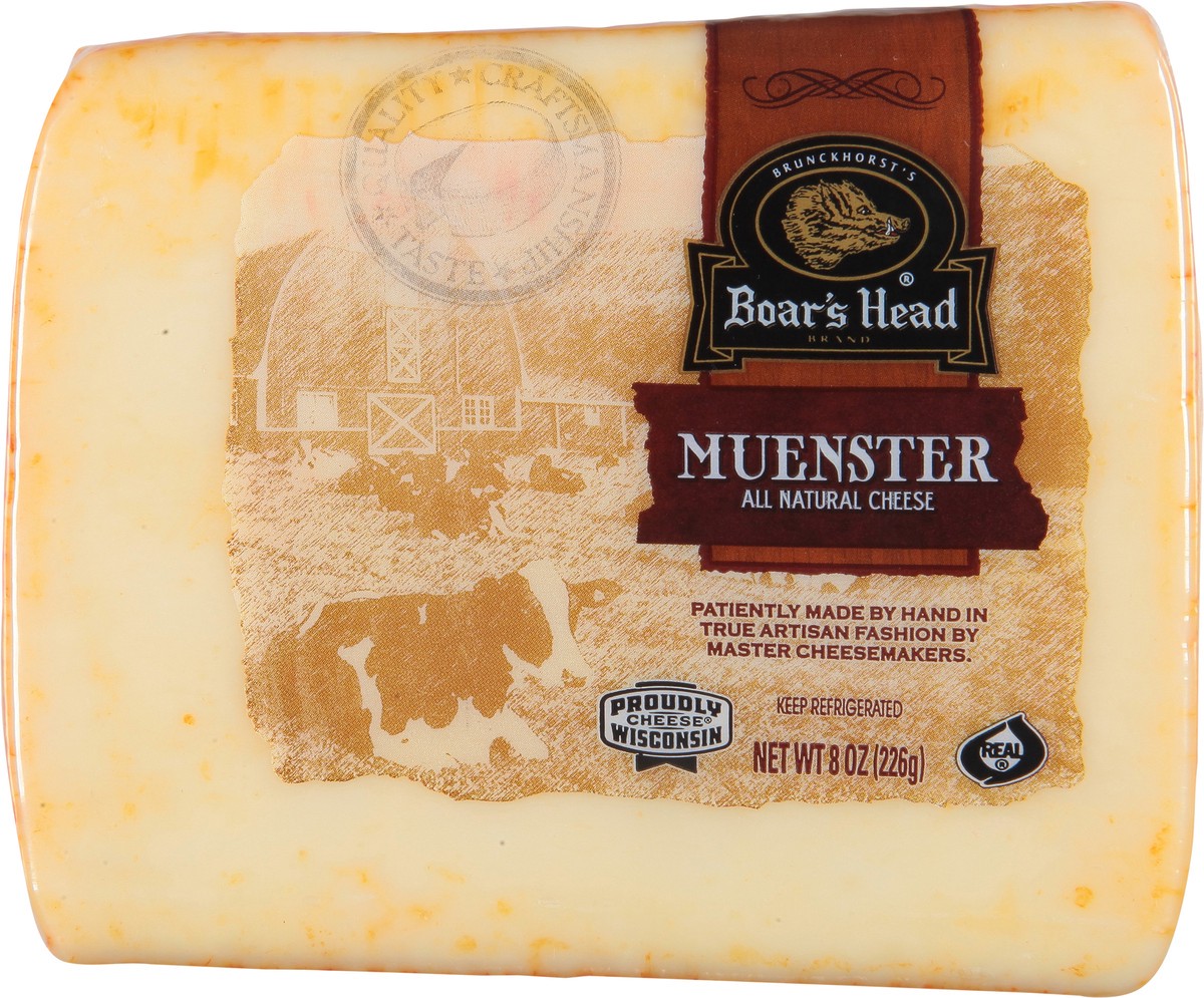slide 3 of 9, Boar's Head Muenster Cheese, per lb