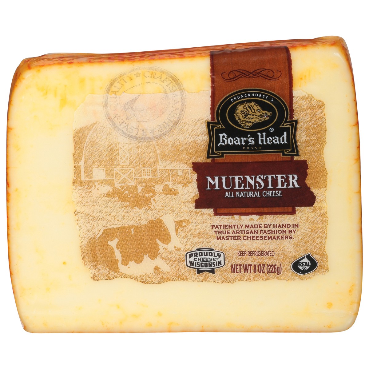 slide 1 of 9, Boar's Head Muenster Cheese, per lb