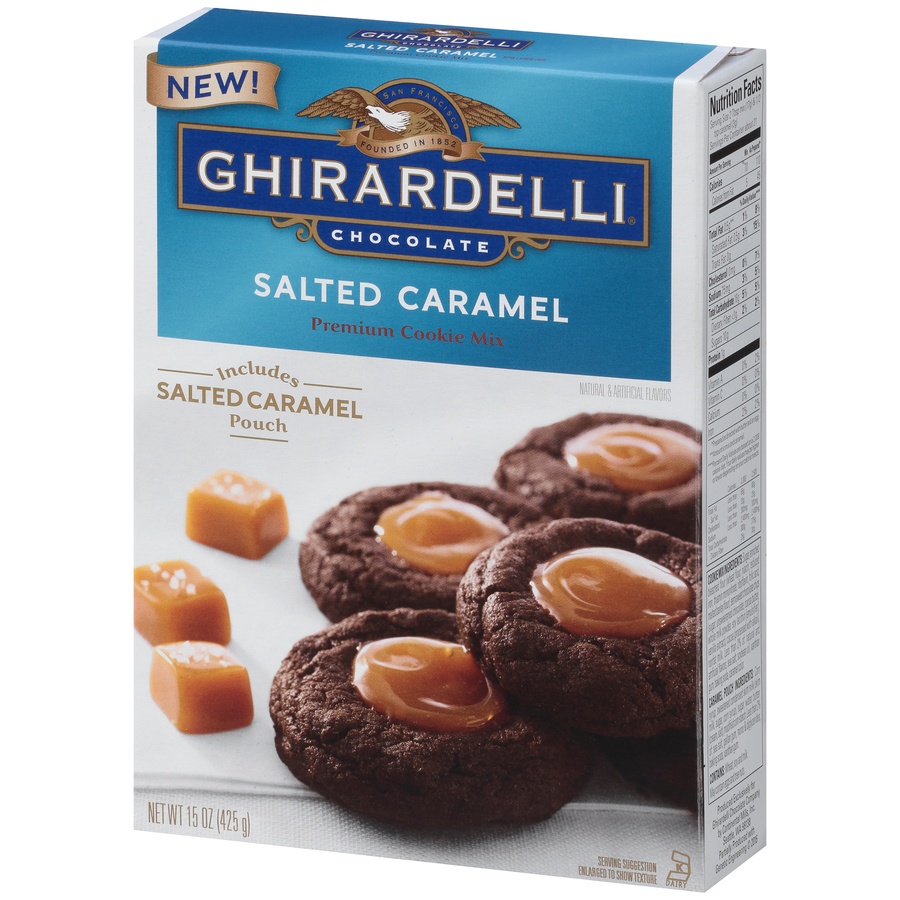 slide 4 of 8, Ghirardelli Salted Caramel Cookie Mix, 15 oz